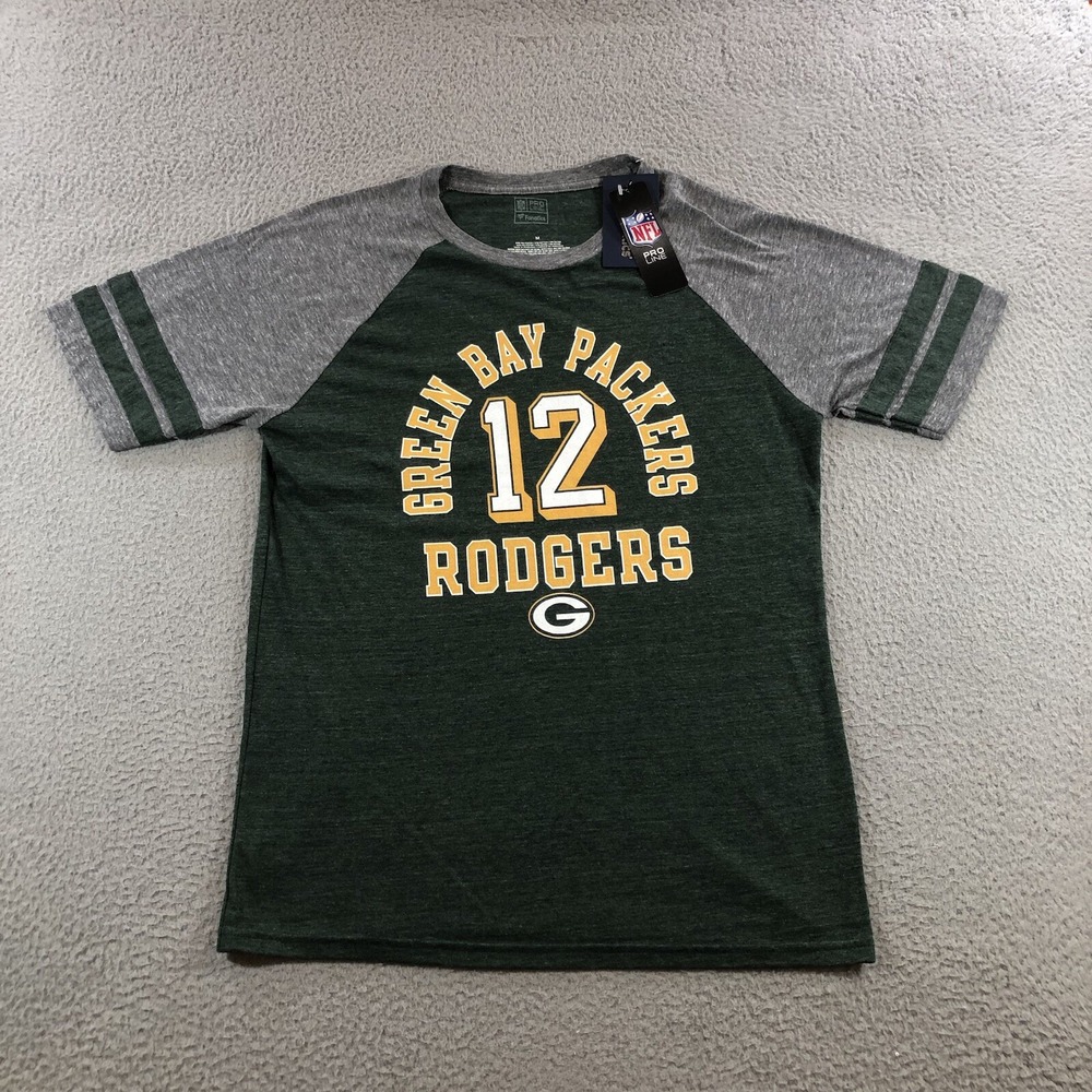 green bay packers t shirt mens M green gray NFL football fanatics